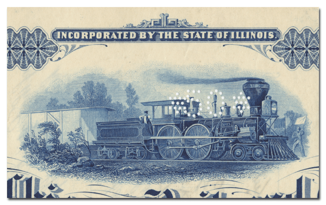 Joliet and Chicago Railroad Company Stock Certificate