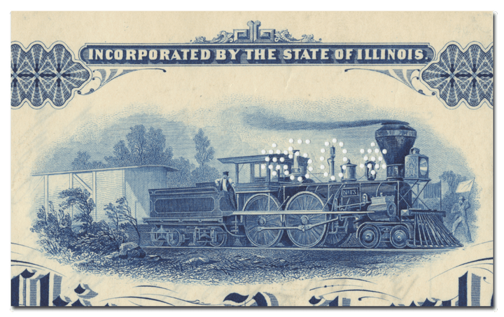 Joliet and Chicago Railroad Company Stock Certificate