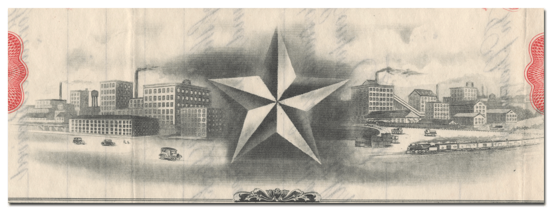 Star Motors, Incorporated Stock Certificate