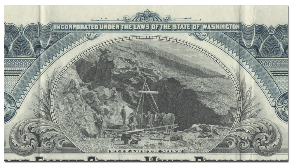 Hubbard-Elliott Copper Mines Development Company of Alaska Stock Certificate