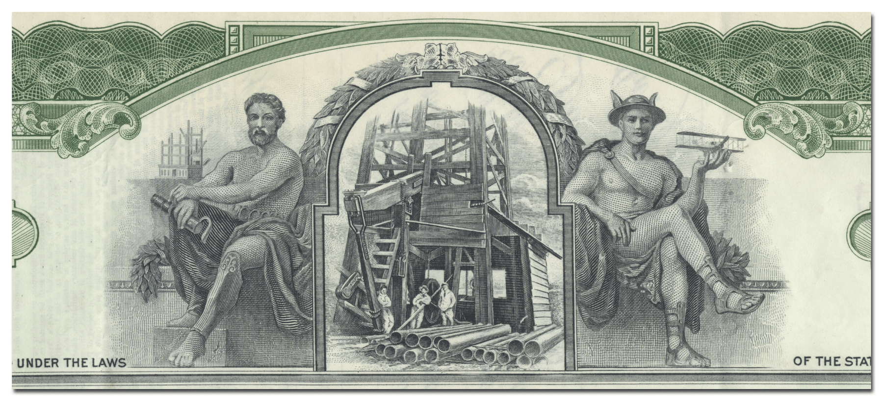 North Central Texas Oil Company, Inc. Stock Certificate Ghosts of