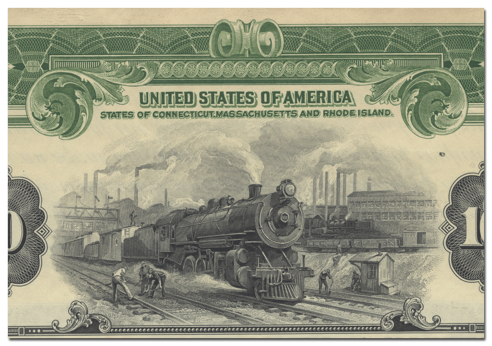 New York, New Haven and Hartford Railroad Company Specimen Bond Certificate