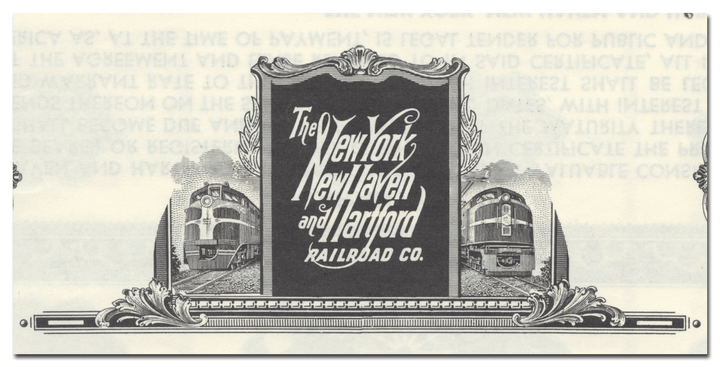 New York, New Haven and Hartford Railroad Company Bond Certificate