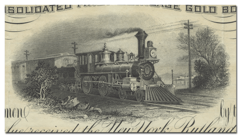 New York, Rutland and Montreal Railway Company Bond Certificate