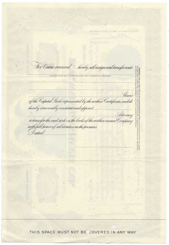 F. W. Woolworth Co. Stock Certificate