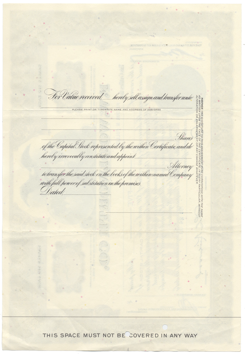 F. W. Woolworth Co. Stock Certificate