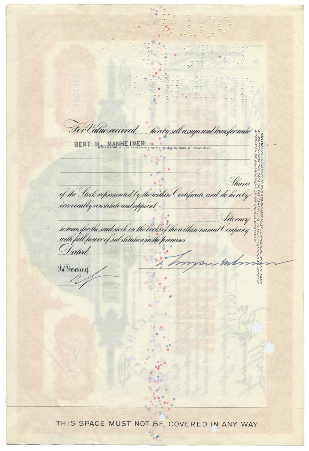 Kennecott Copper Corporation Stock Certificate