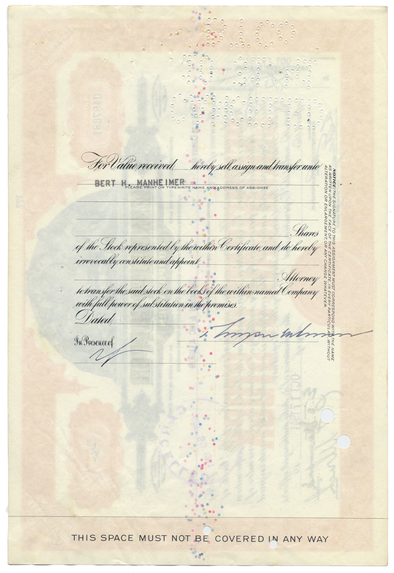 Kennecott Copper Corporation Stock Certificate