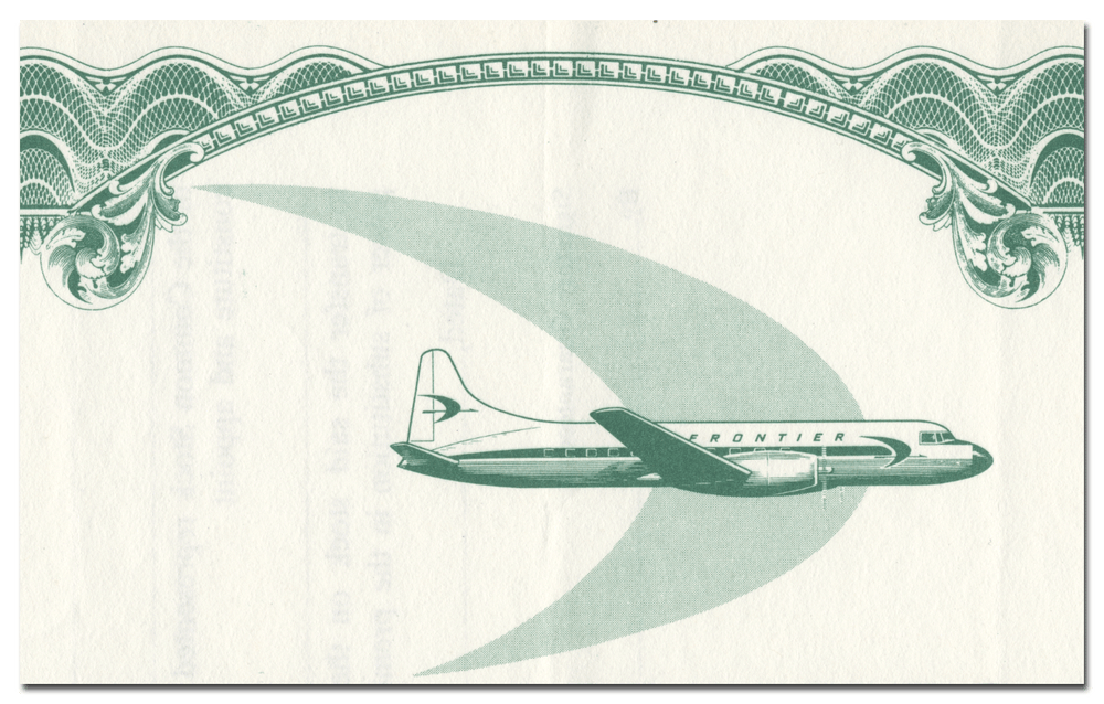 Frontier Airlines, Inc. Stock Certificate