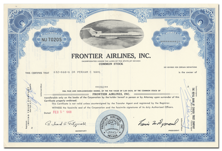 Frontier Airlines, Inc.