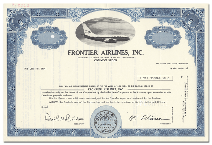 Frontier Airlines, Inc.