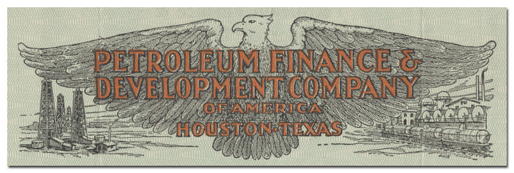 Petroleum Finance & Development Company of America Stock Certificate