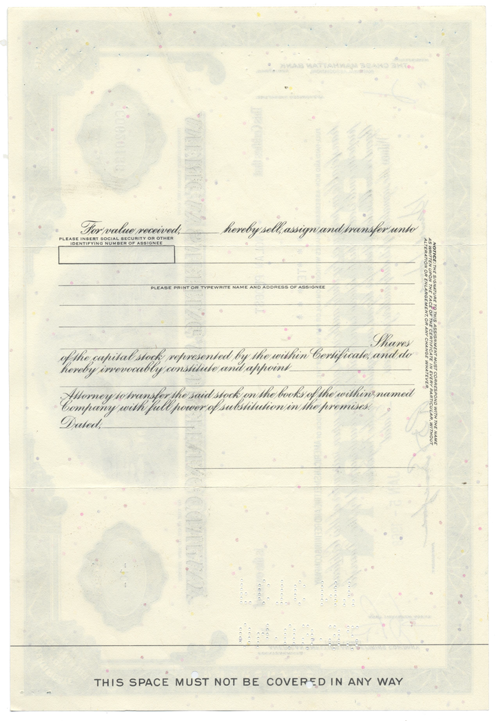 American Smelting and Refining Company Stock Certificate