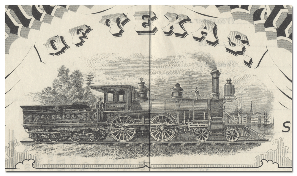 International Rail Road Company of Texas Bond Certificate