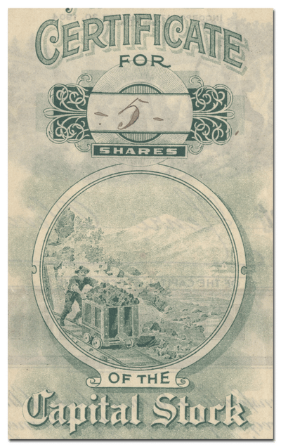 Quartz King Mining Co. Stock Certificate (Back)