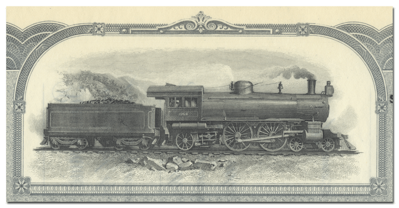 Pennsylvania Tunnel and Terminal Railroad Company Stock Certificate