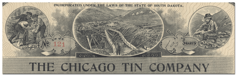 Chicago Tin Company Stock Certificate
