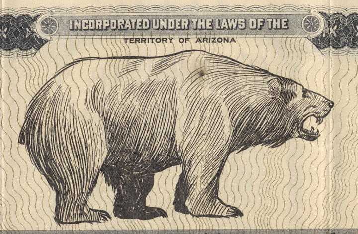 Grizzly Gold Mining Company Stock Certificate