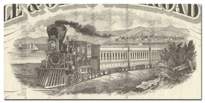 Knoxville & Ohio Railroad Company Stock Certificate
