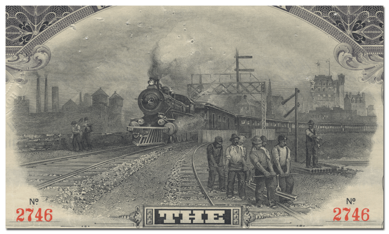 Lehigh and Lake Erie Railroad Company Bond Certificate