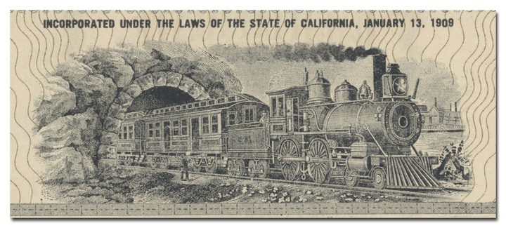 Oakland and Antioch Railway Stock Certificate