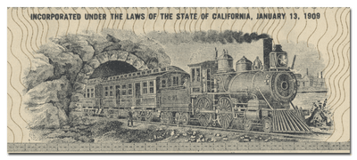 Oakland and Antioch Railway Stock Certificate