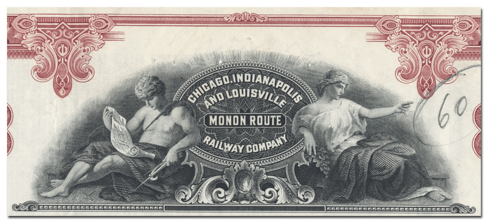 Chicago, Indianapolis and Louisville Railway Company Stock Certificate