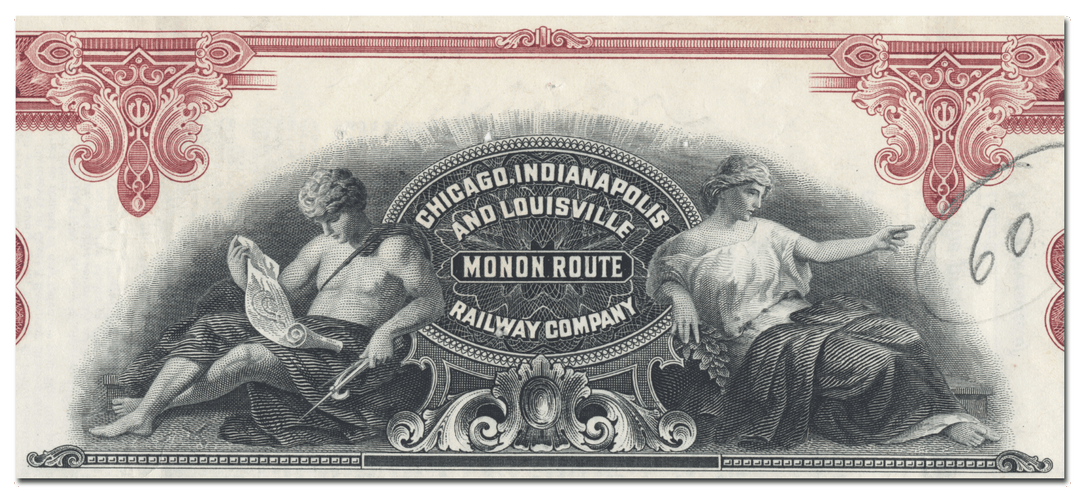 Chicago, Indianapolis and Louisville Railway Company Stock Certificate