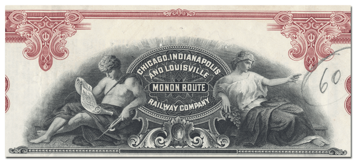 Chicago, Indianapolis and Louisville Railway Company Stock Certificate