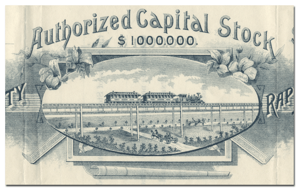 Sioux City  Rapid Transit Company Stock Certificate