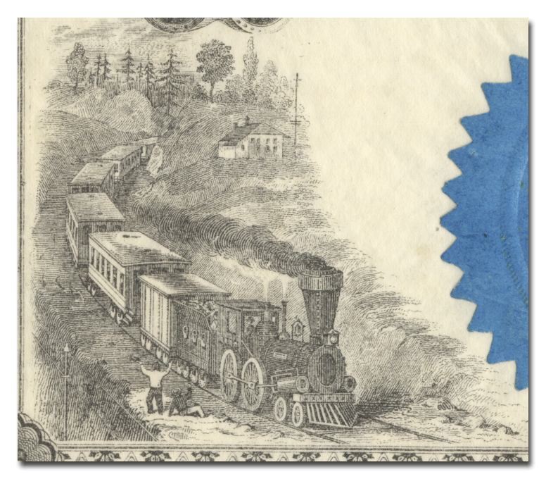Tiffin and Fort Wayne Rail Road Company Bond Certificate