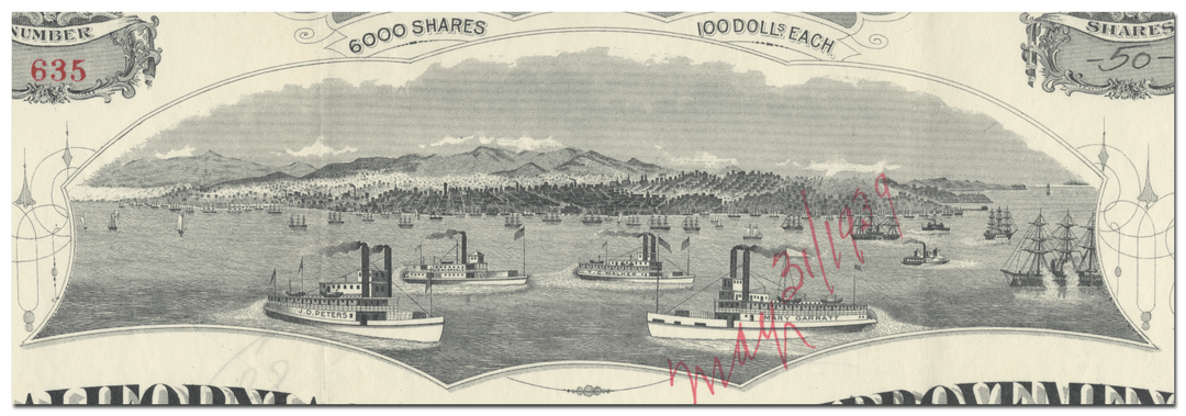 California Navigation and Improvement Company Stock Certificate