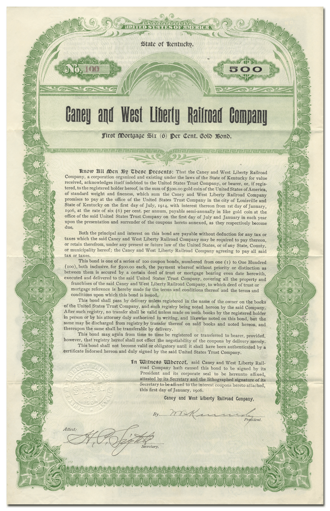 Caney and West Liberty Railroad Company (Kentucky)