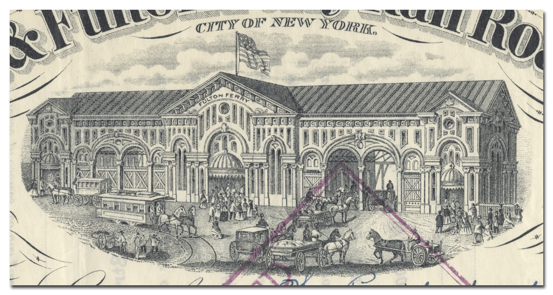 Bleecker St. & Fulton Ferry Rail Road Company Stock Certificate