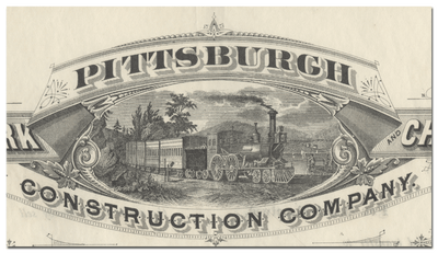 New York, Pittsburgh and Chicago Construction Company Stock Certificate