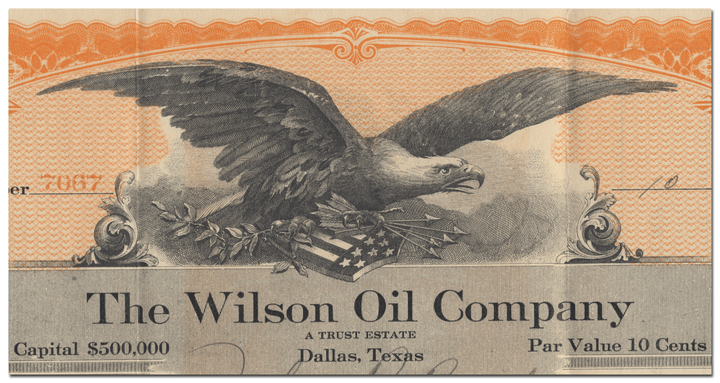 Wilson Oil Company Stock Certificate