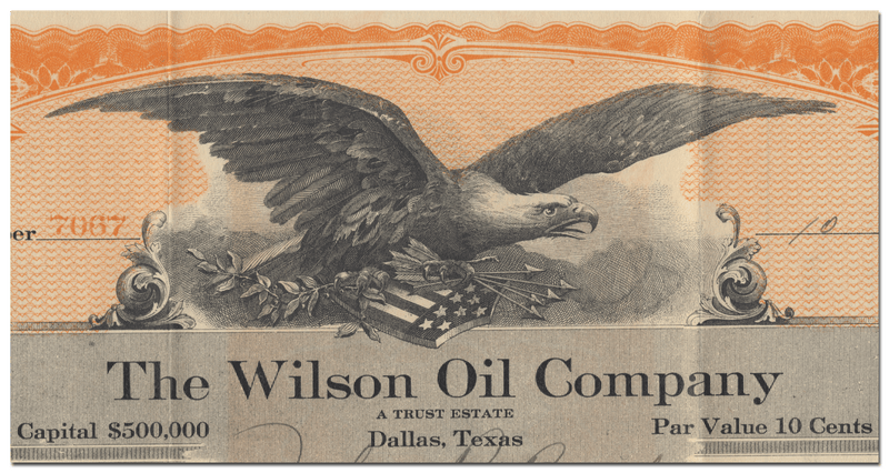 Wilson Oil Company Stock Certificate