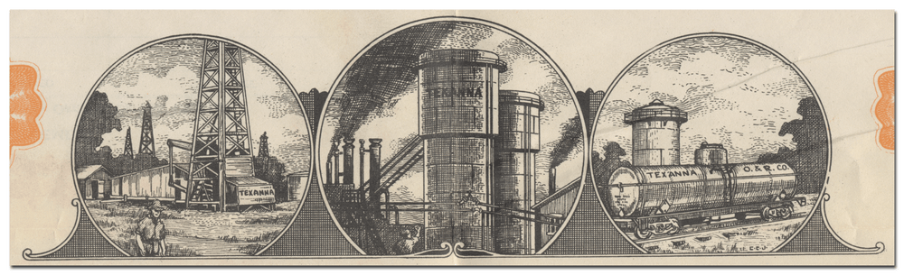 Texanna Oil & Refining Company Bond Certifiacte