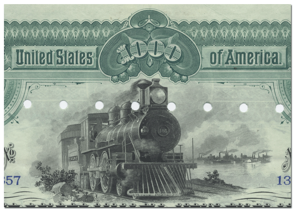 Scioto Valley and New England Railroad Company Bond Certificate