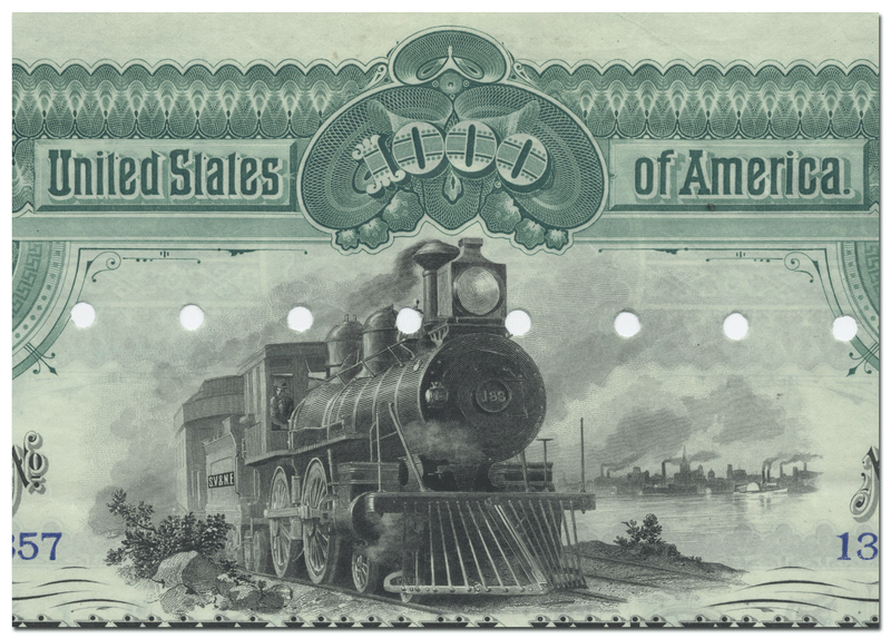 Scioto Valley and New England Railroad Company Bond Certificate