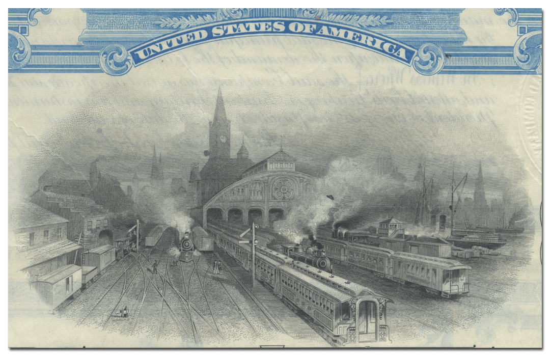 Boston and Albany Railroad Company Bond Certificate