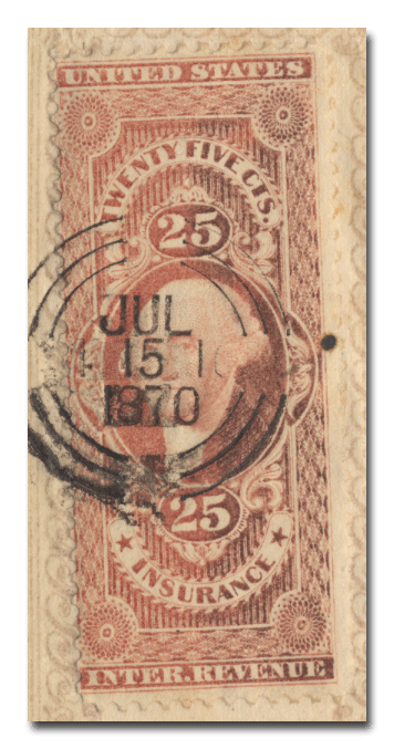 Cape Cod Railroad Company Stock Certificate (Revenue Stamp)