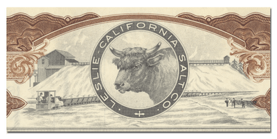Leslie-California Salt Co. Specimen Stock Certificate