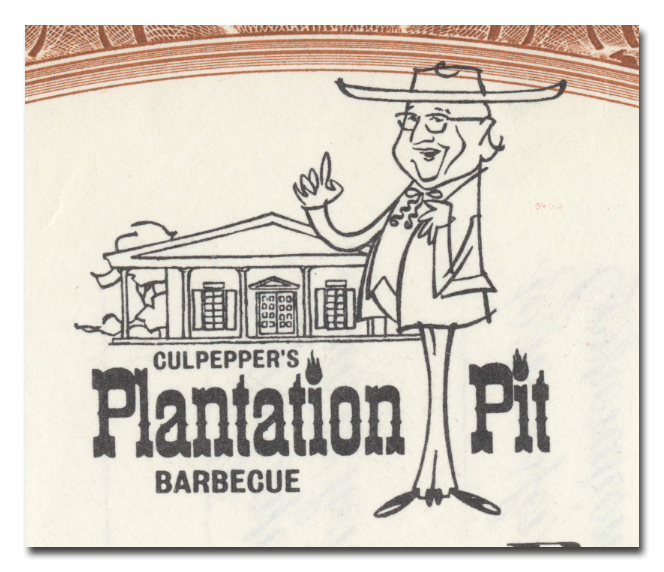 Culpepper's Plantation Enterprises, Inc. Stock Certificate