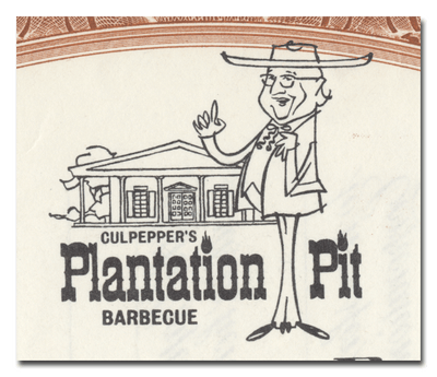Culpepper's Plantation Enterprises, Inc. Stock Certificate