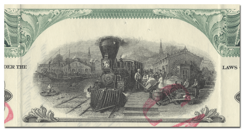 Columbus and Xenia Railroad Company Stock Certificate