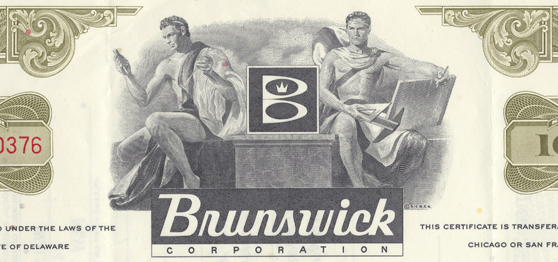 Brunswick Corporation Stock Certificate