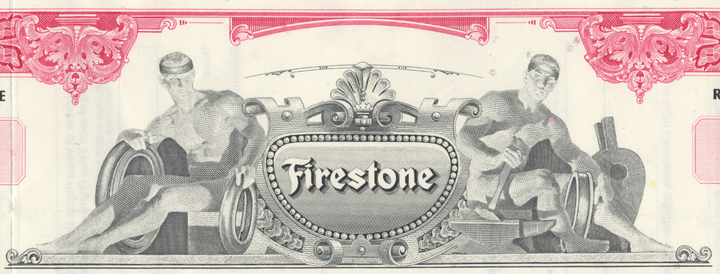 Firestone Tire & Rubber Company Stock Certificate