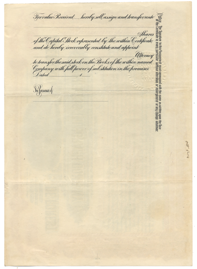 American De Forest Wireless Telegraph Company Stock Certificate