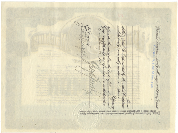 Photo-Machine Company Stock Certificate